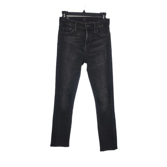 Aritzia COH Citizens of Humanity Rocket Crop Jeans Shadow Stripe Darkness - Picture 7 of 12